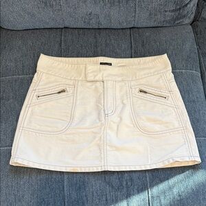 American Eagle Outfitters Cream Mini Skirt